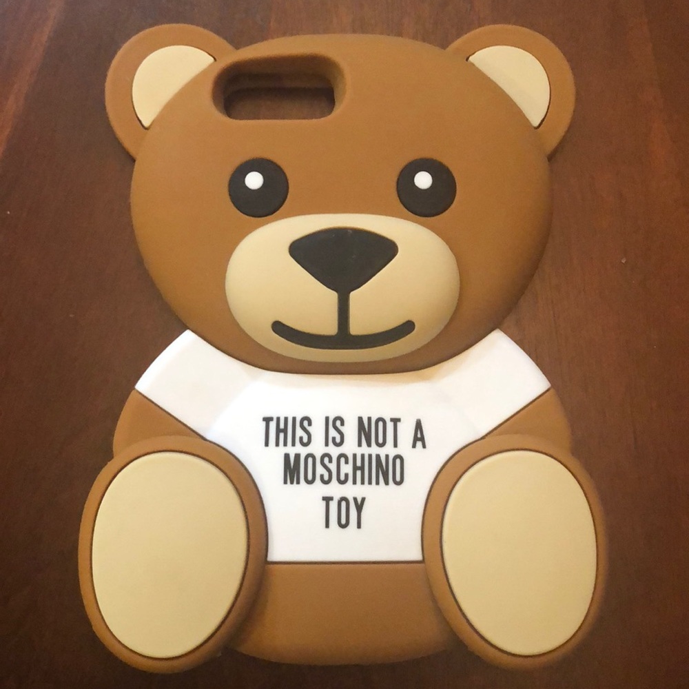 THIS IS NOT A MOSCHINO TOY PHONE CASE IPHONE PLUS